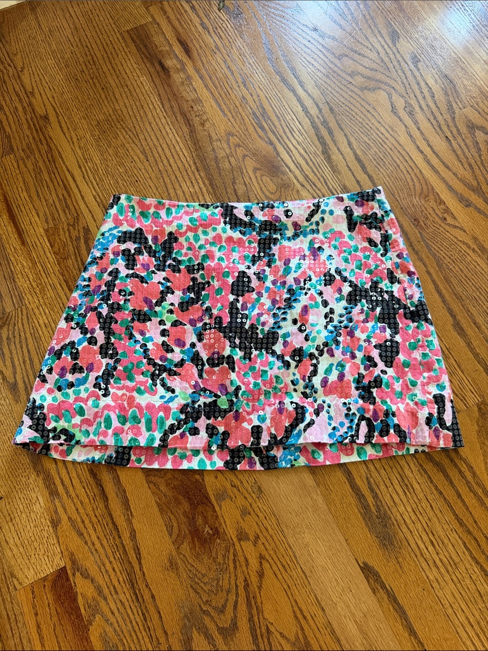 Lilly Pulitzer  Floral Sequin mini skirt